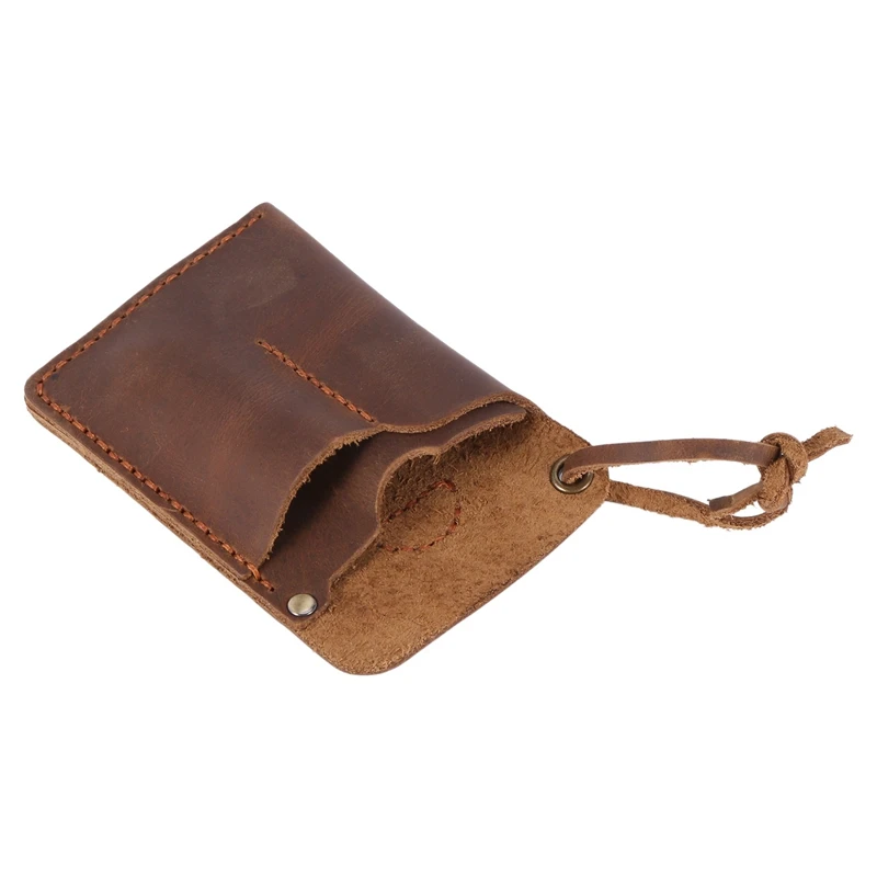 2x Кожаный Футляр ручной работы/Органайзер для фонарика/мультитула/ножа/ручки