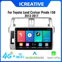 android car radio 4g carplay 2 din for toyota land cruiser prado 150 2013 2017 car multimedia gps navigation wifi fm