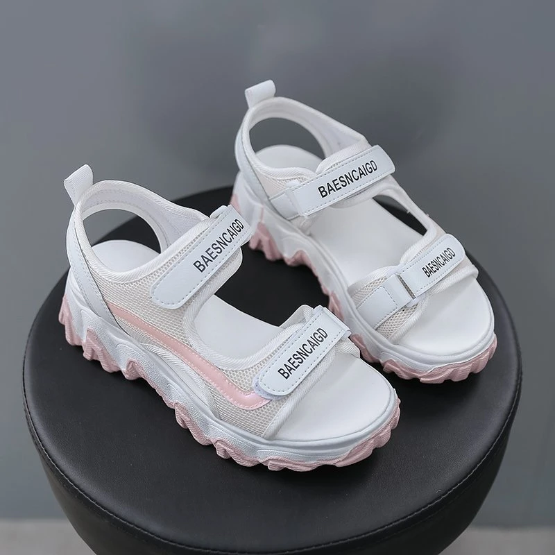 

Сандалии женские с открытым носком, босоножки на платформе, модная повседневная Летняя обувь, 2023