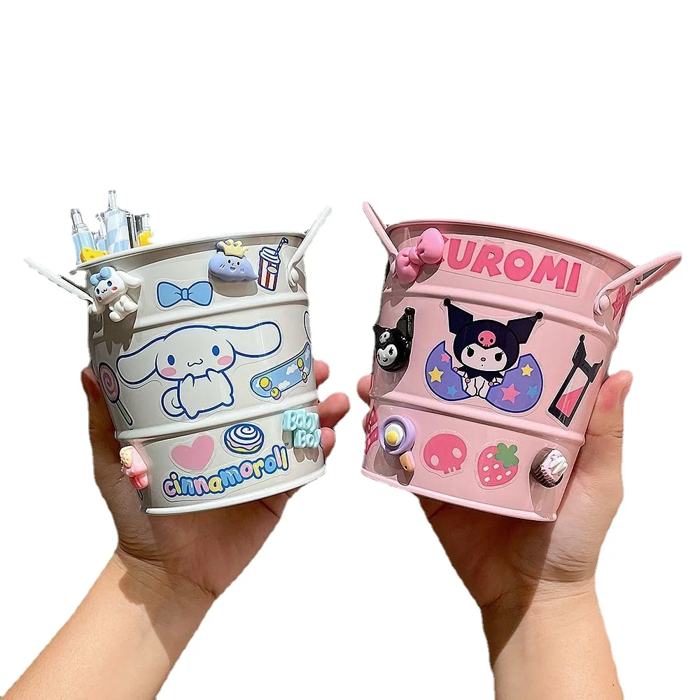 

Beauty Ins American Style Vintage Pen Holder High Grade Iron Art Bucket, Desk Office Stationery, Makeup Brush Storage Sanrio