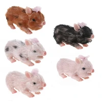 2022 new 4 5in silicone pig doll bed silicone accessories toy cute reborn animal doll
