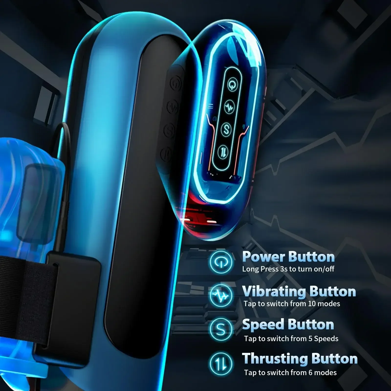 Сменная карманная киска автоматический мужской мастурбатор минет с 6 типами