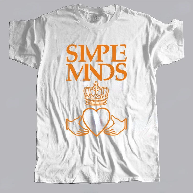 Винтажные Футболки с принтом рок-группы простым умом анчореса летняя футболка