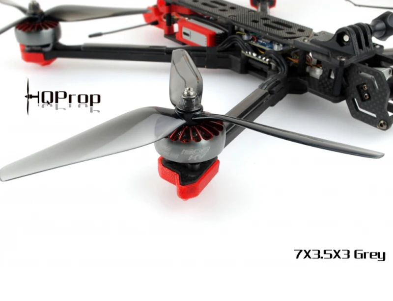 2 пары 3-лопастной пропеллер HQPROP 7X3.5X3 7035 для радиоуправляемых FPV-гоночных дронов