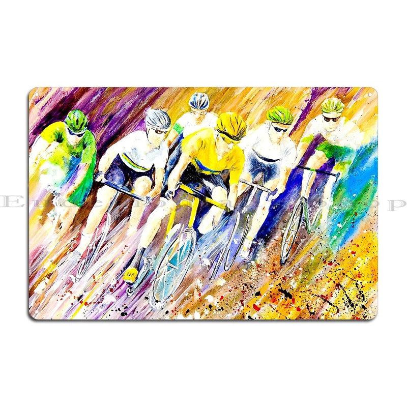 Металлическая табличка The Start A Fast Bike Ride Tour de France