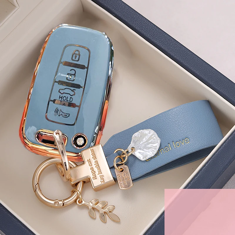 Умный ключ, чехол-брелок с 4 кнопками для Hyundai IX35 Elantra Sonata 8 9 для Kia Sportage K5 K2 Sorento Optima Forte 2011-2016