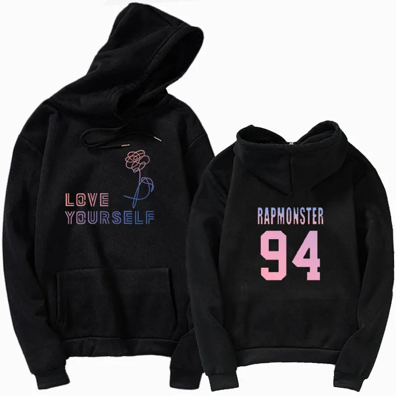 

Корейский стиль унисекс толстовка с капюшоном kpop jung kook Толстовка love yourself KPOP Толстовка Свитшот XL для повседневного harajuku kpop Толстовка