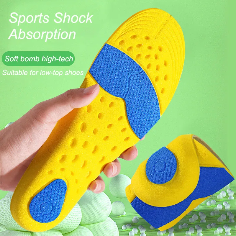 

Sports Insoles for Shoes Men Women Comfortable Memory Foam Insole Feet Shock Absorption Orthopedic Shoe Sole Running Accessories