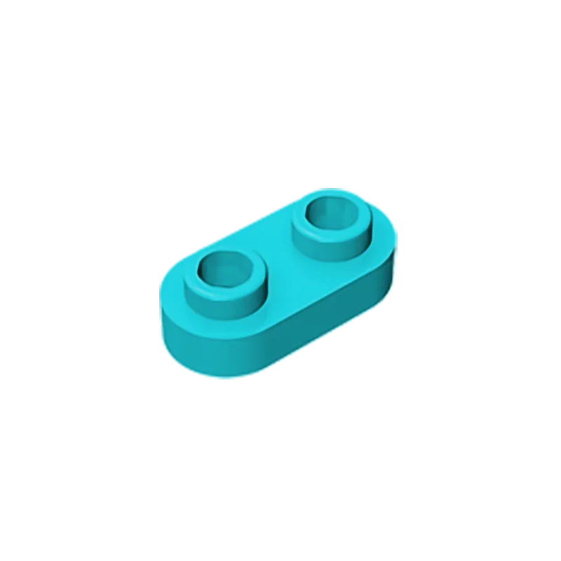 Фотопластина круглый 1x2 с двумя открытыми шпильками совместимый lego 35480 Детский