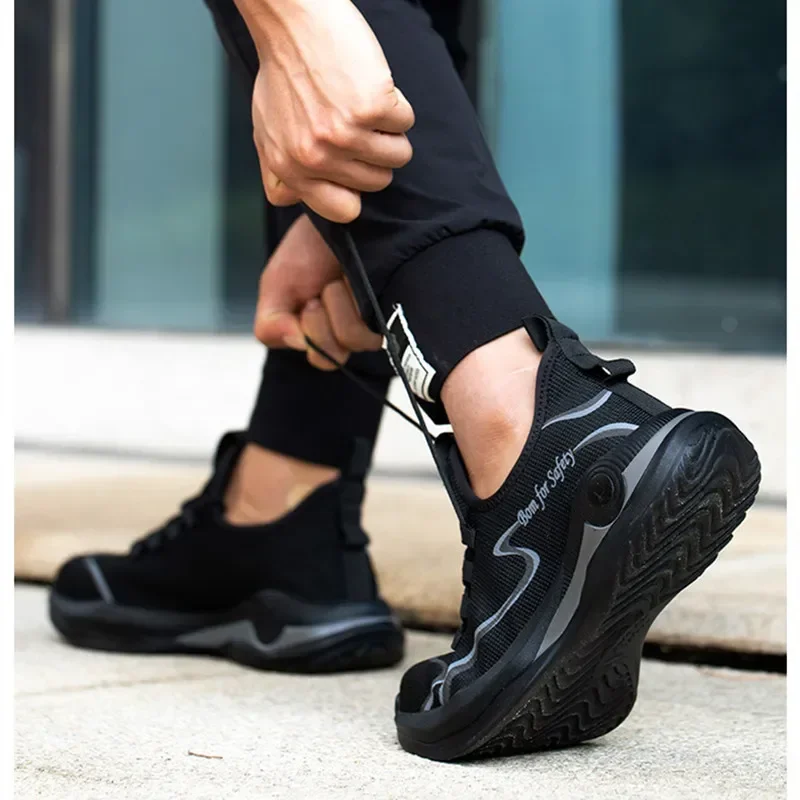 Защитная рабочая обувь мужские защитные ботинки легкая удобная мужская защитная