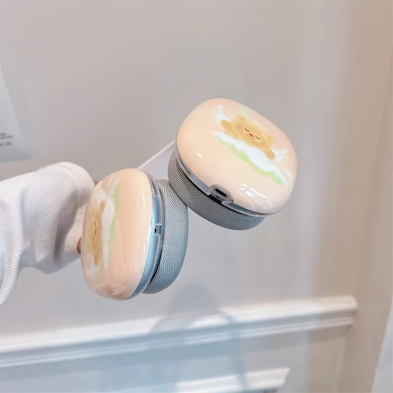 Фото Чехол со звездами и милыми животными для Airpods Max, защитный декор для наушников Apple, чехол для Airpods Max, защита для гарнитуры №5