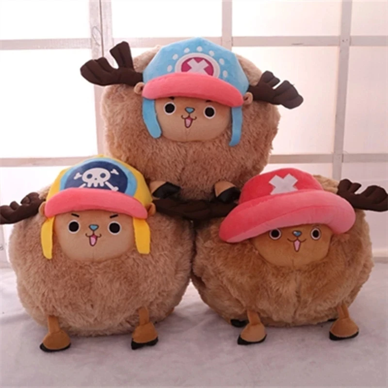 

1pc Tony Tony Chopper Stuffed One Piece Plush Doll Soft PP Cotton Cute Pet Cushion Hand warmer Plush Toys