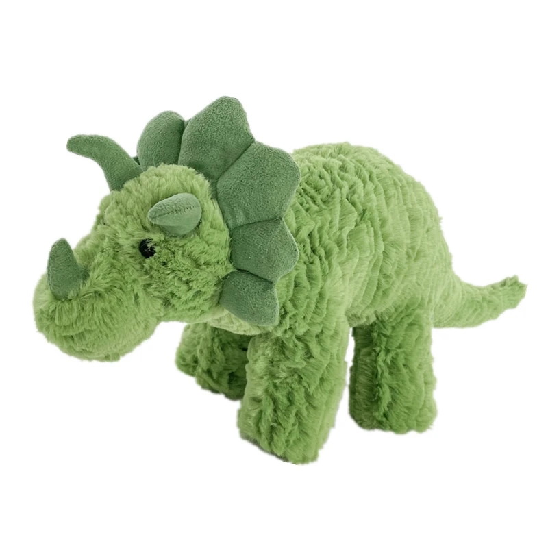 Зеленые Плюшевые игрушки Triceratops домашний декор мягкие в виде животных для