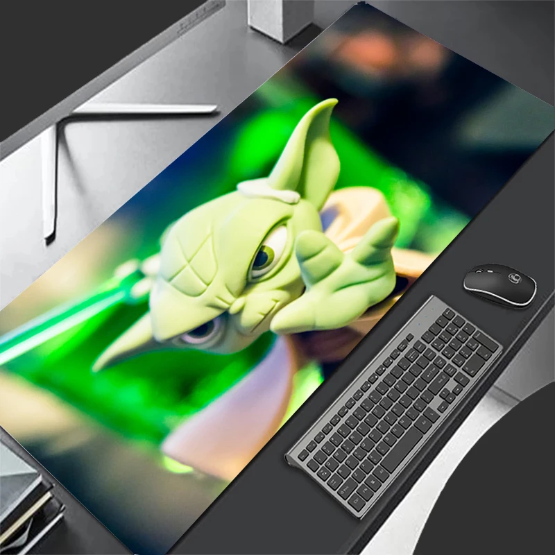 

Xxl Mouse Mat Mouse Pad Gaming Star Wars Battlefront Yoda Laptop Office Accessories Game Mats Cool Anti-skid Mousepad 900x400