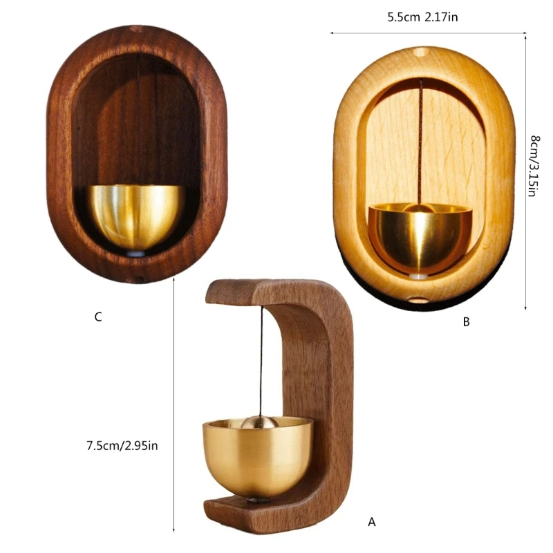 R2LD классические деревянные дверные колокольчики с магнитной ручкой входной