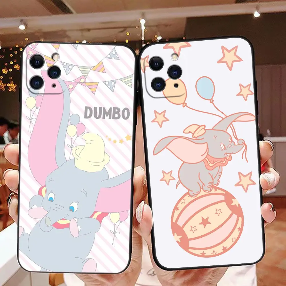 

Disney Dumbo Flying Elephant Cartoon Phone Case For Apple iPhone14 13 12 11 Pro Max Mini XR X XS 8 7 SE Plus Max 5G Cover Fundas