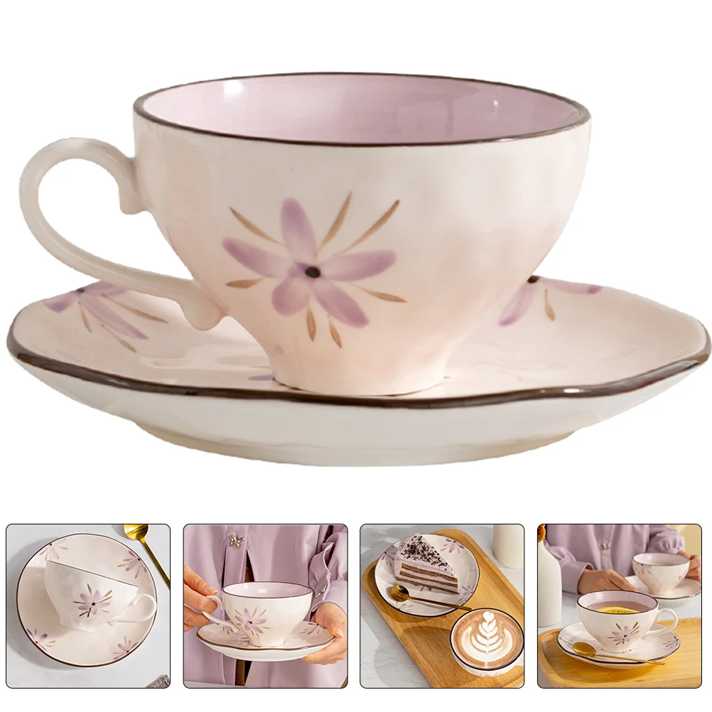 

1 Set of Ceramic Cup Delicate Coffee Mug Household Decorative Cup Home Supply