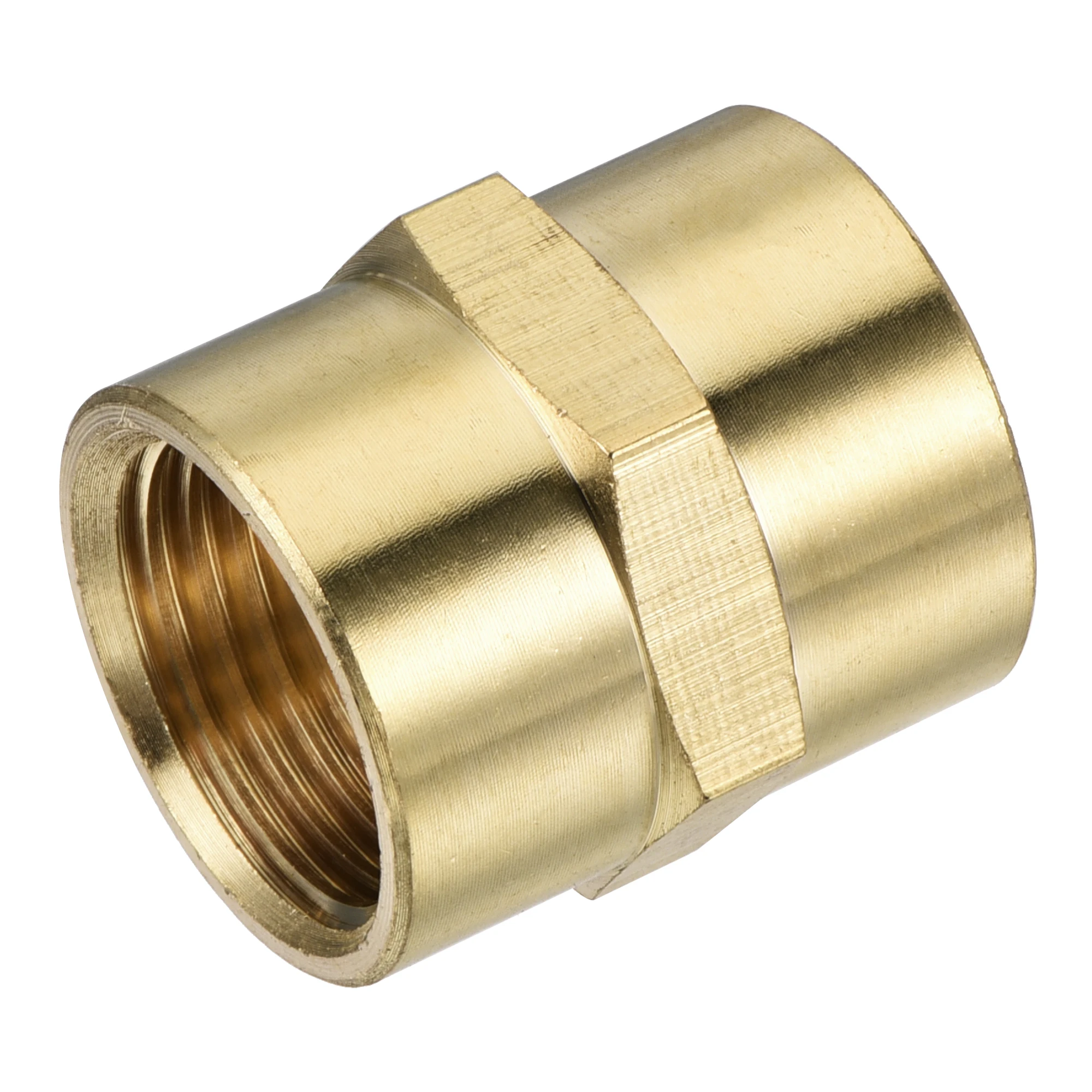 

Uxcell Brass Hose Fitting 1/2NPT Female to 1/2NPT Female Thread Pipe Fittings 29mm Length Pack of 2