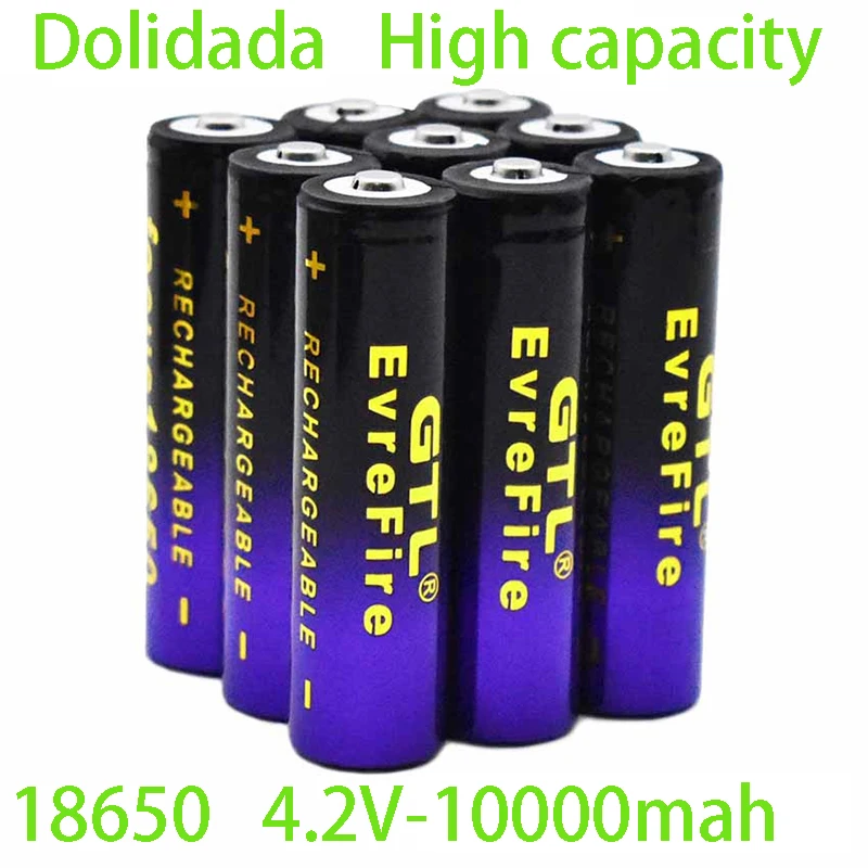 

Оригинальная 18650 4,2 в 10000 мАч Dolidada подходит для игрушечного автомобиля, микрофона, фонарика, игровой консоли, точечной бритвы, электронной си...