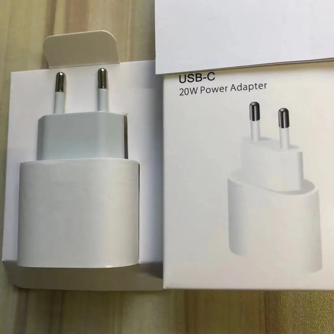 

20 pçs 20w carregador rápido para iphone 13 11 12 pro max i13 i12 usb tipo c ue eua reino unido original adaptador de energia vi