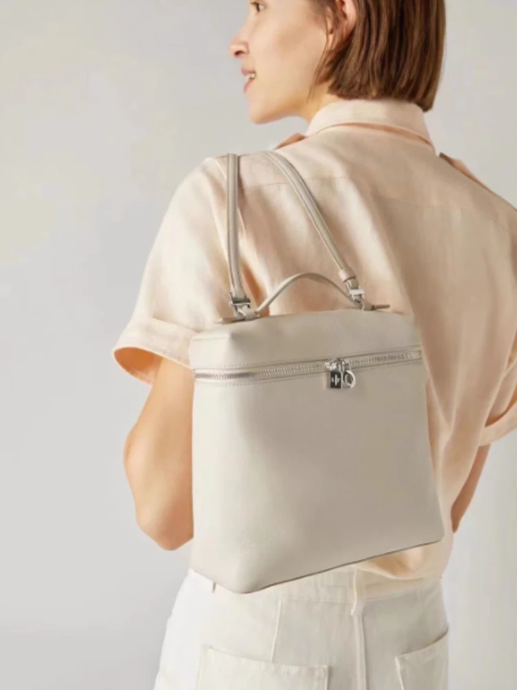 

LP Fashion Brand Backpack Women Luxury Designer Soft Cowhide Lcu With Lychee L23.5 Shoulder Bag Summer All Match LP Handbag