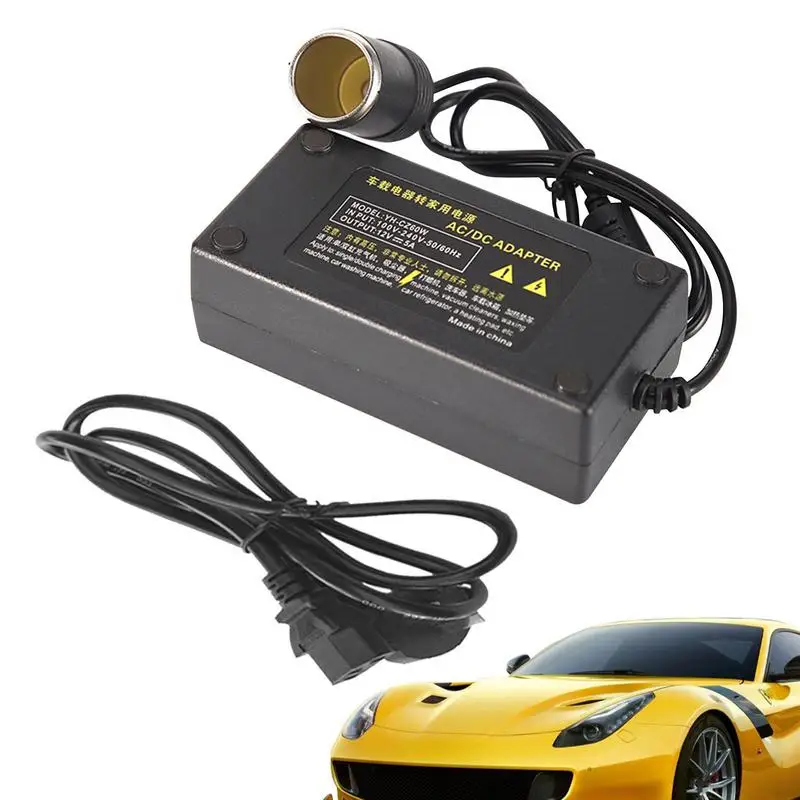 

12V Auxiliary Power Outlet AC To DC Converter AC To DC 12V 6A Power Adapter With Working Indicator Light Household Car Charger