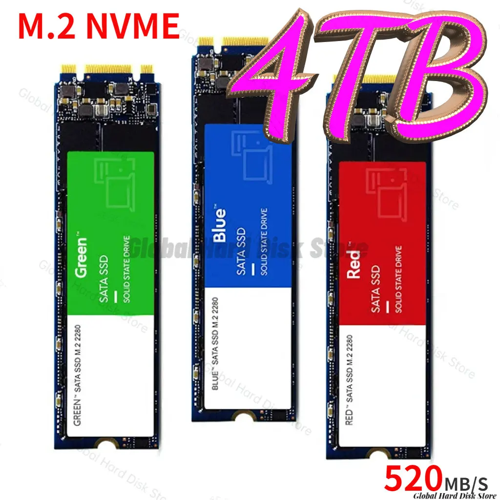 

M.2 SSD NGFF 4TB High Speed Solid State Disk 1TB 2TB PCIe3.0 Internal Hard Drive for Laptop Desktop Mass Capacity Disco Duro