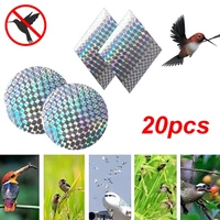 20pcsset adhesive anti bird reflective stickers bird scare film waterproof repellent bright repeller tapes home garden supplies