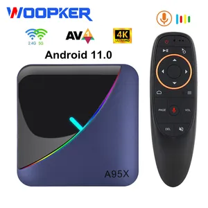 A95X F3 Air  TV Box Android 11 Amlogic S905W2 4GB 64GB Dual Wifi BT5.0 4K AV1 HD Media Player RGB Li in India