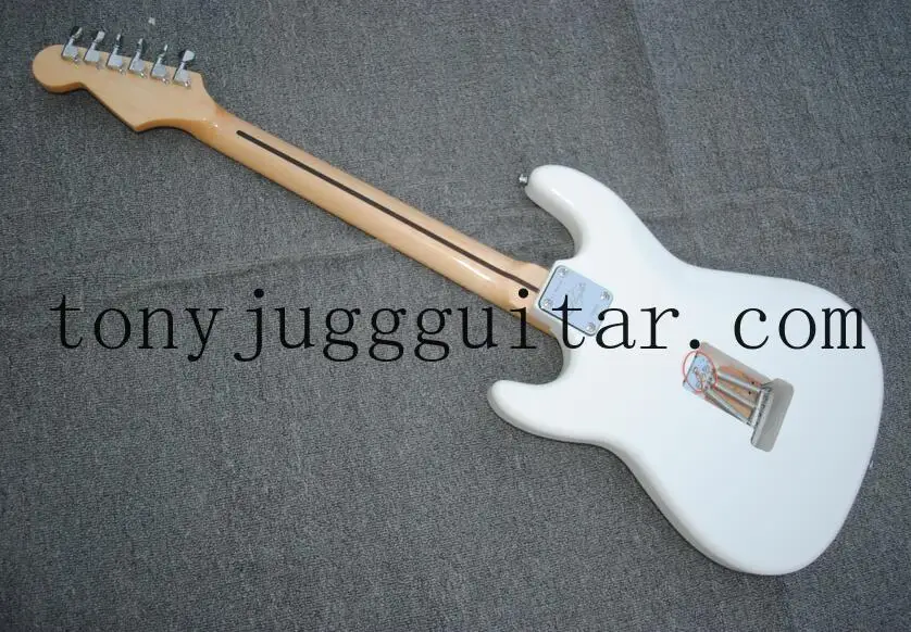 Фирменная белая электрическая гитара Richie Sambora на заказ гриф из клена и