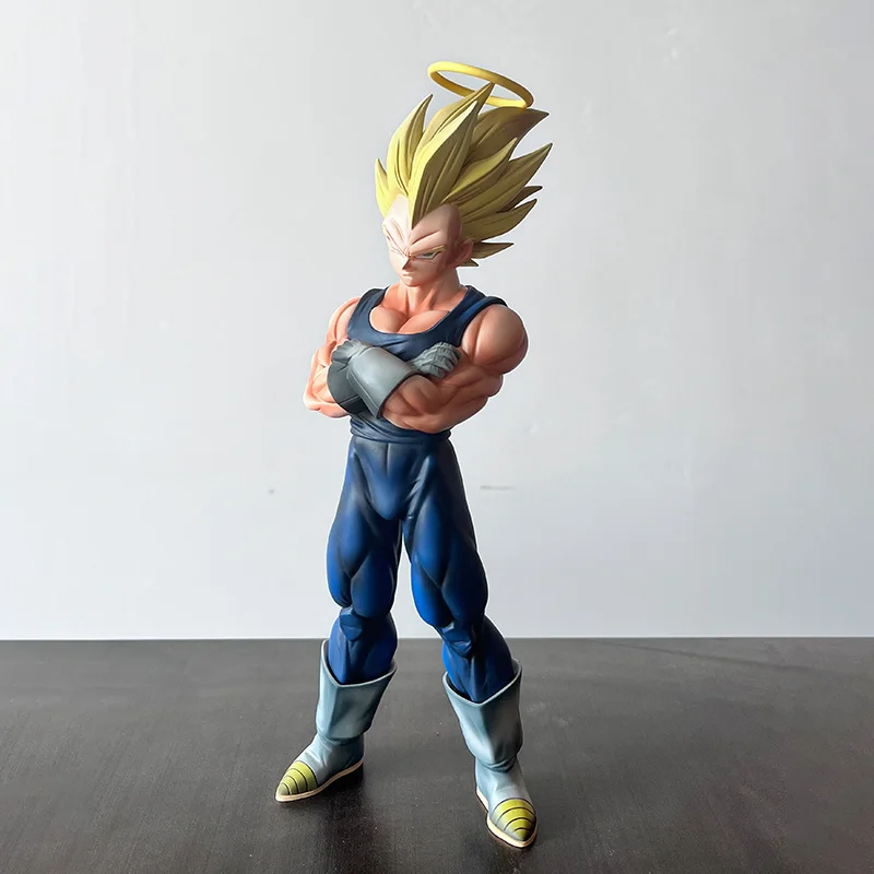 Фото Фигурка Dragon Ball Z Majin Vegeta, 27 см/10,63 дюйма, Ультра Вегета, Супер Сайян, коллекционная модель, игрушка, подарок №5