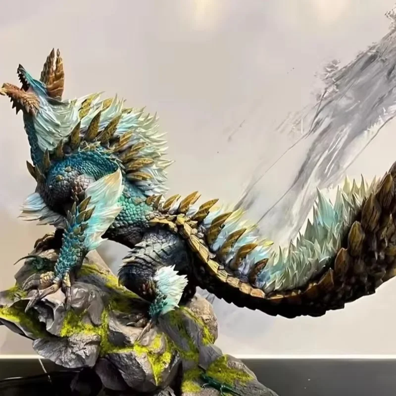 Фото 28 см Monster Hunter World Zinogre, игровая фигурка, модель статуи, коллекция для мальчиков, украшение для рабочего стола, украшение, огни, игрушки, подарки №4
