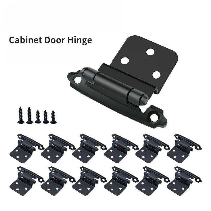 

40pcs 3/8'' with Screws Cover Plate American Spring Hinge Cushion Hinge American Cabinet Self Closing Overlay Hinge Wholesale