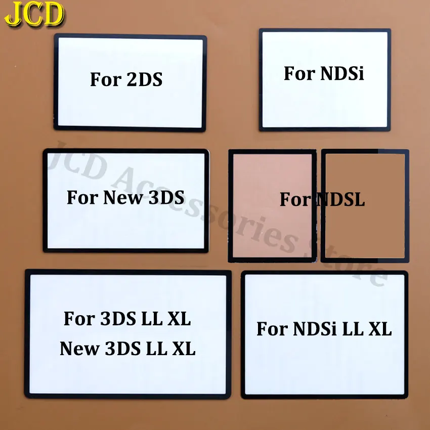 JCD для NDSL NDSi черная белая Верхняя Рамка экрана крышка объектива 2DS нового 3DS XL LL