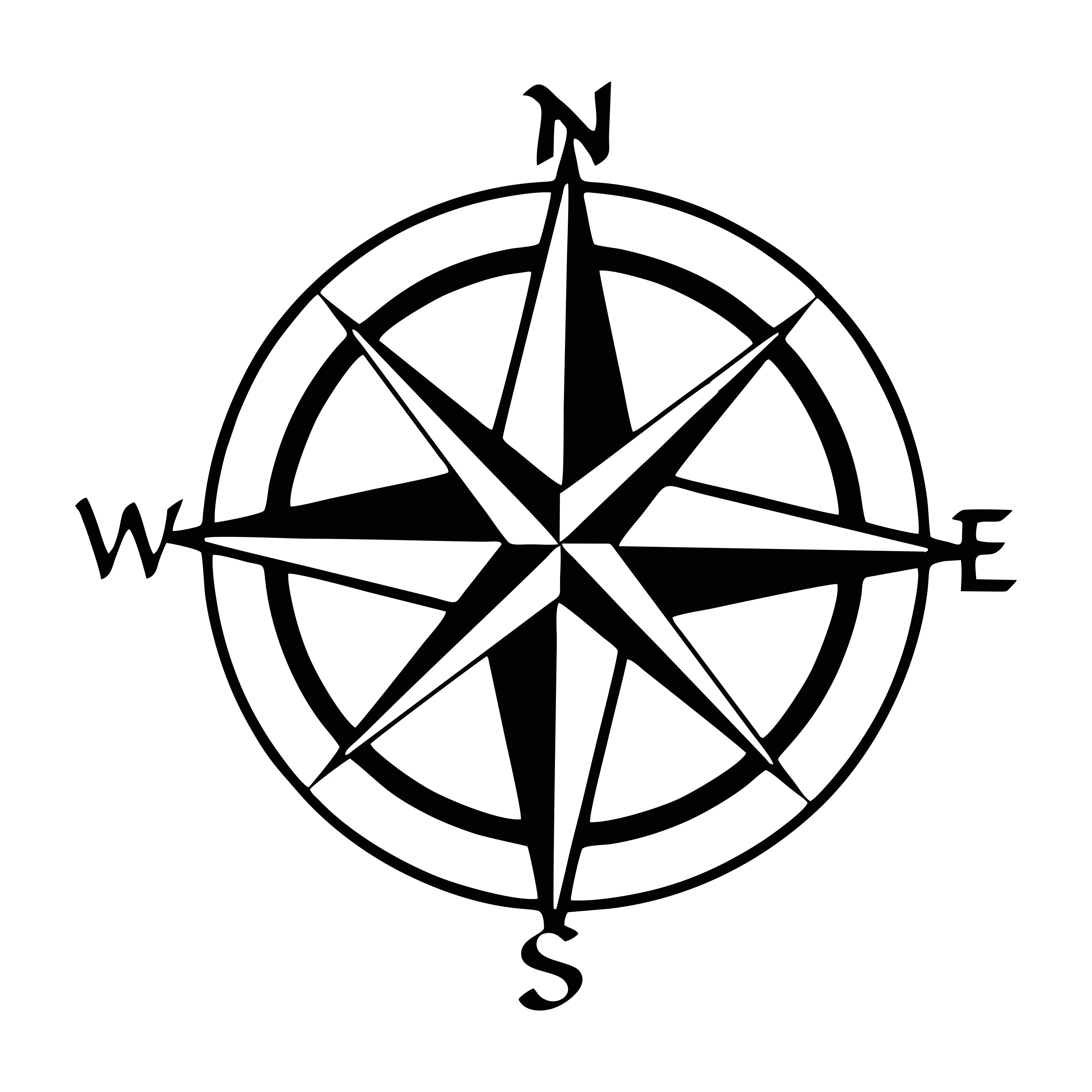 Личный Стайлинг автомобиля Открытый NSWE компас путешествия потерянный