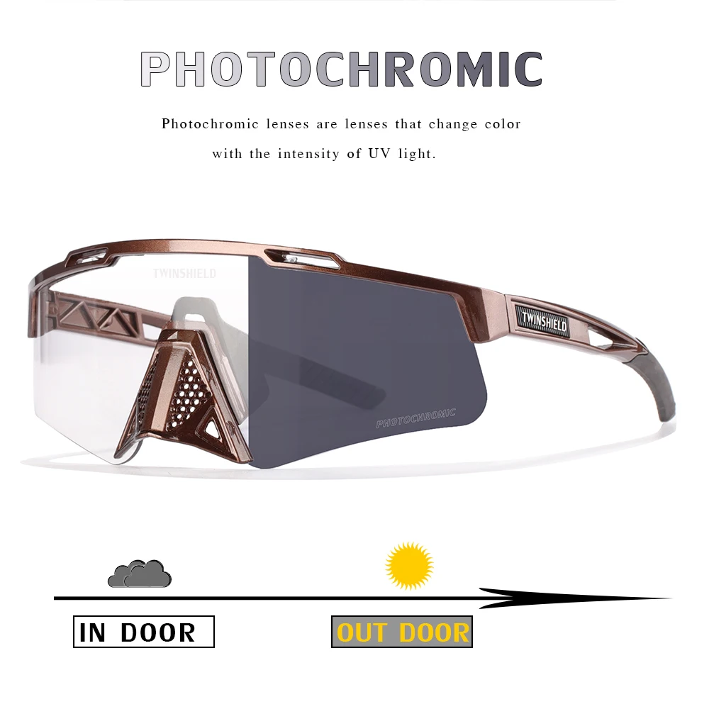 

2022 Men Women Mtb Bicycle Eyewear Discoloration Cycling Glasses New Photochromic Cycling Bike Glasses Sports Sunglasses