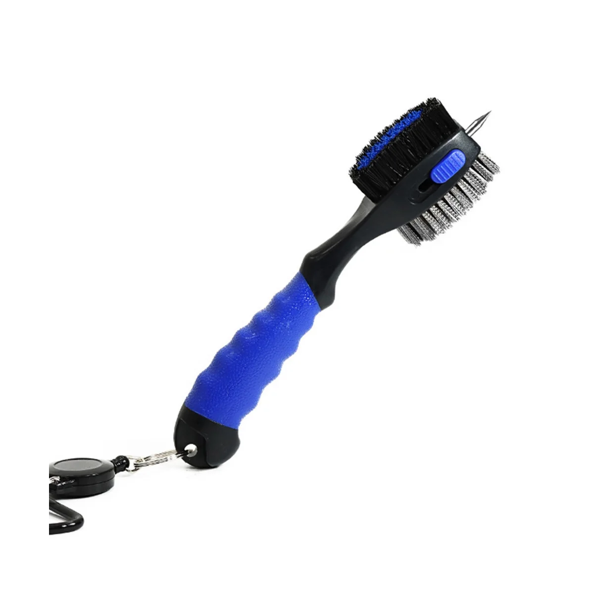 

Щетка для гольф-клуба, щетка для чистки клюшек для гольфа, набор для чистки клюшек с шариками, чистящий инструмент, аксессуары Gof (синий)