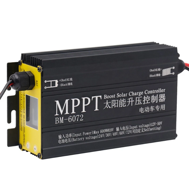 BM6072 600 Вт MPPT Boost солнечный контроллер заряда для 24 В 36 48 60 72 аккумуляторной системы