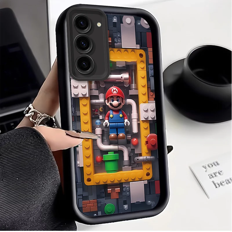 Фото Мягкий чехол Super M-Mario B-Bros для Samsung Galaxy S26 S25 S24 Ultra S23 S22 S21 Plus S20 FE A56 A55 A54 A53 A52 4G 5G, задняя крышка №4