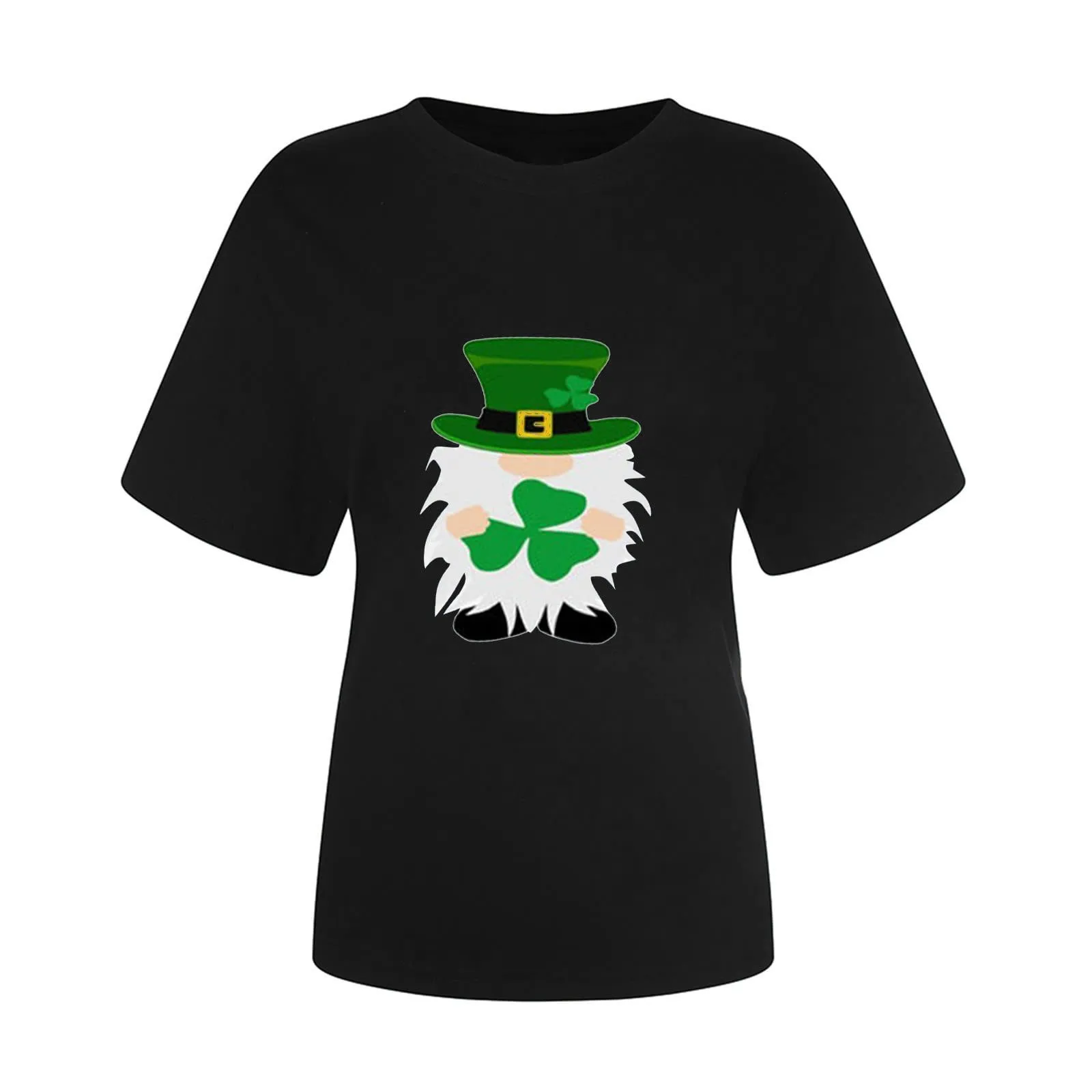 Футболка женская свободного покроя с принтом коротким рукавом и |