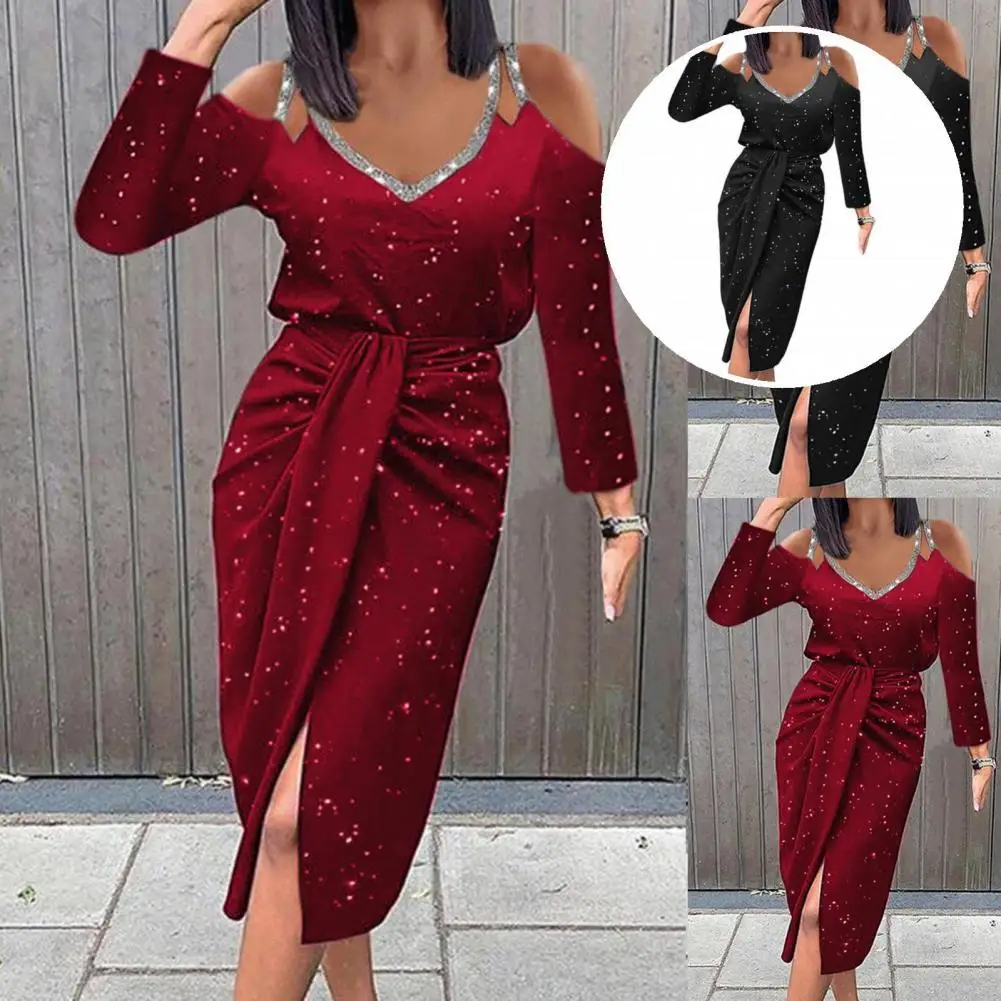 

Женское вечернее платье, привлекательное весеннее платье контрастных цветов