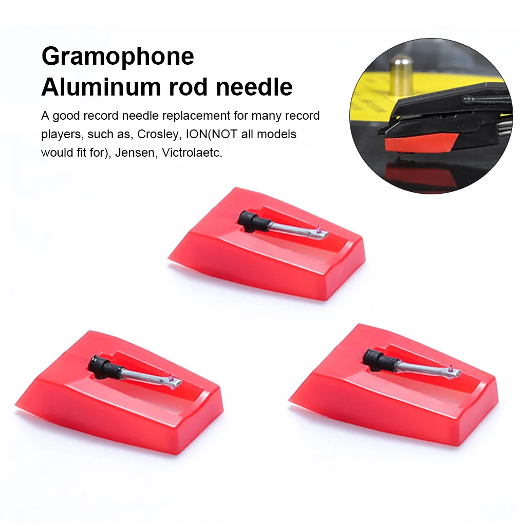 

5 Pieces Phonograph Turntable Needles Replacement Record Player Stylus