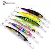 jotimann new minnow fishing lure topwater floating 15 2cm12 55g artificial plastic hard bait sea bass trolling crankbaits tackle