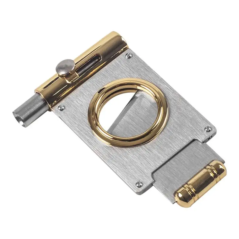 

Cigars Scissors Cutter Personal Cigars Clippers Stainless Steel Portable Stainless Steel Guillotine Cigars Cutters Cigars