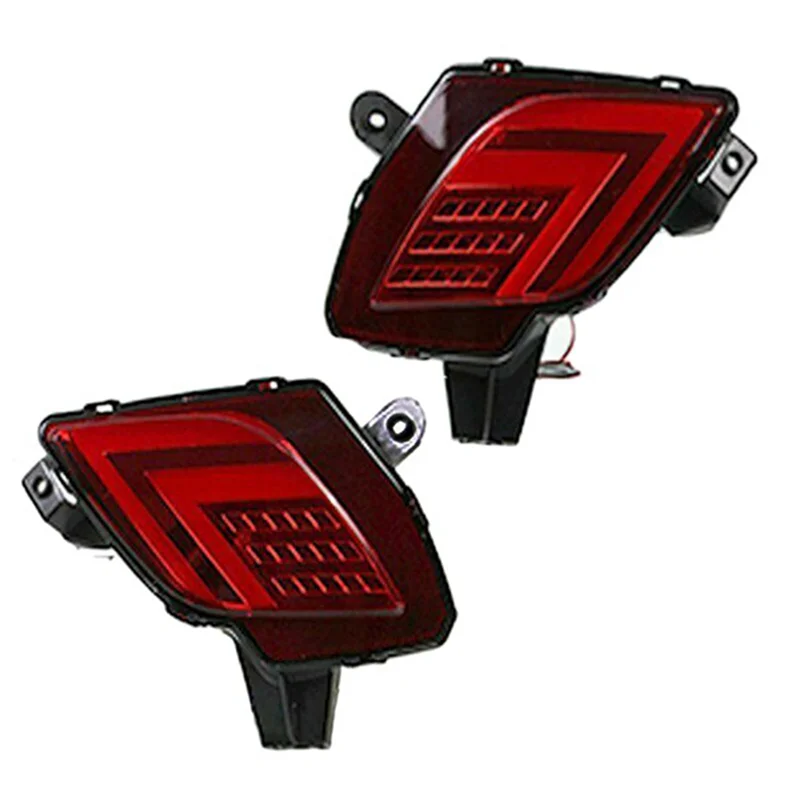 

LED Rear Bumper Reflector Fog Driving Brake Light Lamp for-Mazda CX-5 2013-2016