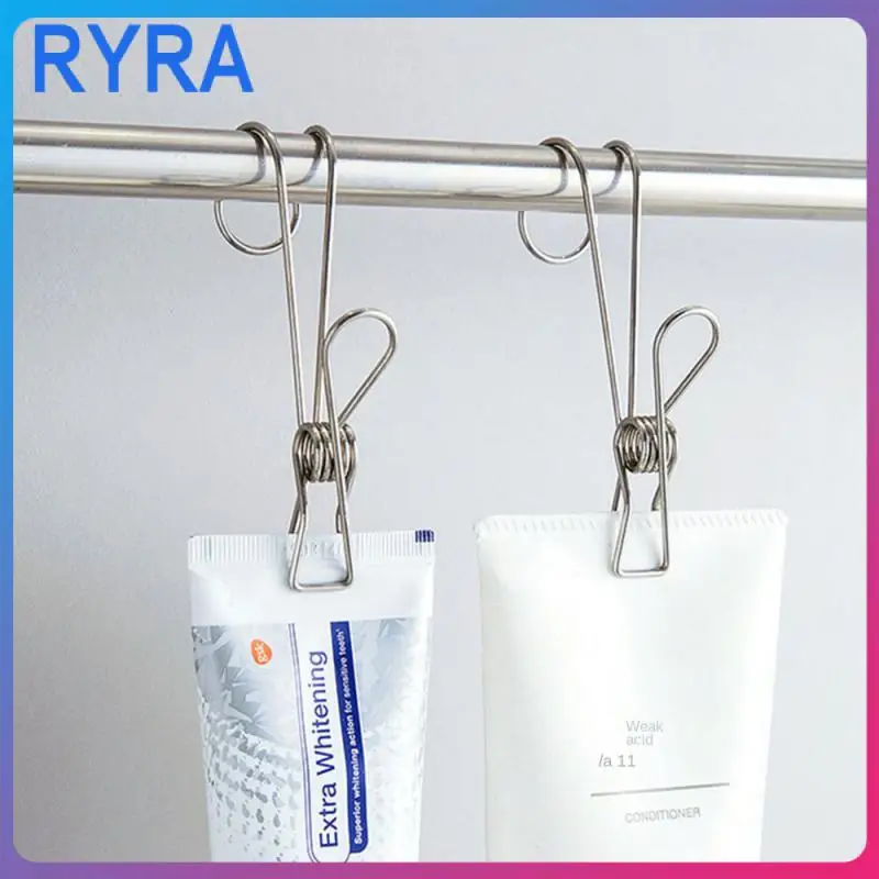 

Небольшой зажим из нержавеющей стали для защиты от излома, многофункциональная вешалка для одежды, устойчивая к ржавчине, крючок для одежды Qisimiao