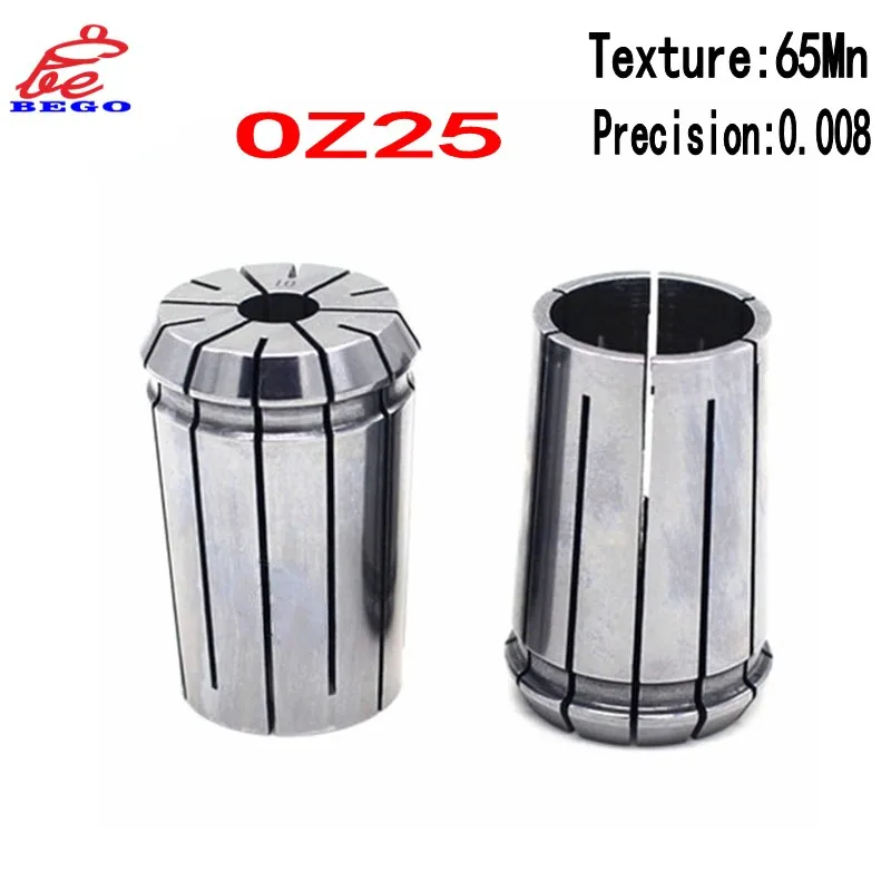 

Точный патрон 0,008 OZ25 Цанга 3,175 мм 4 6 8 10 3 ~ 25 мм CNC OZ25 пружинный токарный станок фрезерный цанговый патрон держатель токарного инструмента