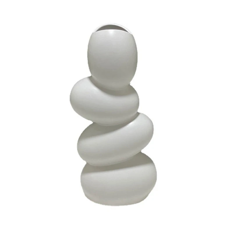 

Abstract Ceramic Egg Vase, Unique And Minimalist Decorative Vases, Modern Sculpture Decoration Living Room