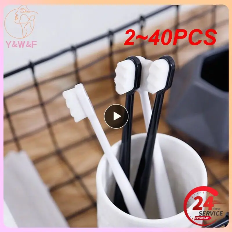 

2~40PCS Ultra-thin Super Soft Toothbrush Portable Eco-friendly Travel Outdoor Use Teeth Care Brush Oral Cleaning Oral Care Tools