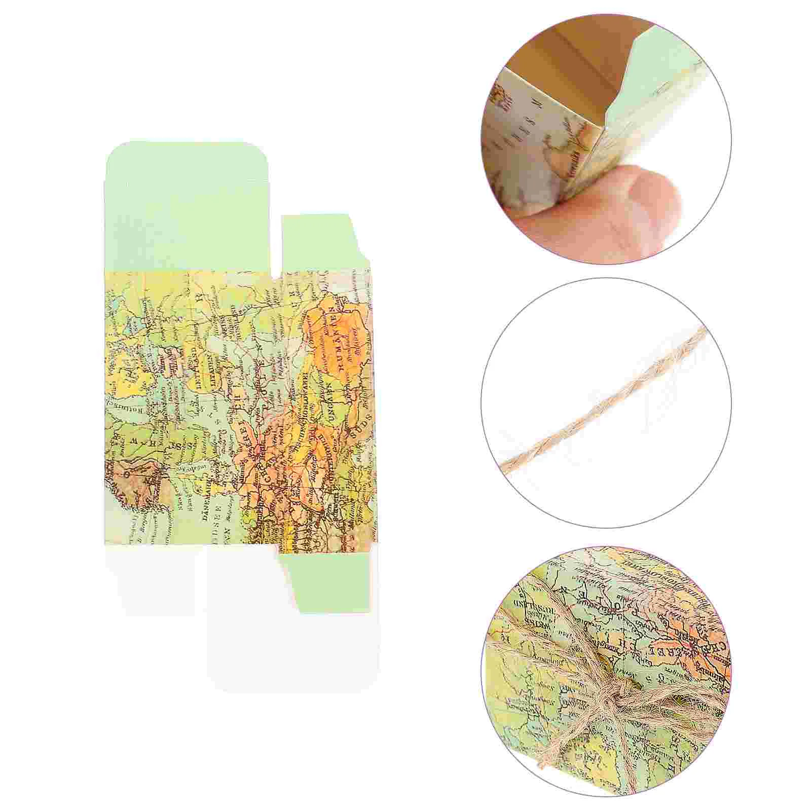 50 шт. конфетные коробки с картой мира | Подарочные и пакеты